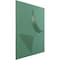 Ekena Millwork 11 7/8in. W x 11 7/8in. H Apollo EnduraWall Decorative 3D Wall Panel Covers 0.98 Sq. Ft. WP12X12APFSM - alternate 3